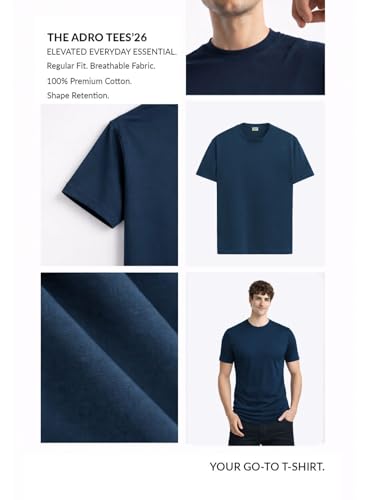 Image of ADRO Printed Tshirt for Men | Cotton Printed T-Shirt | Regular Fit Casual Mens T-Shirts | Premium Summer Tshirts