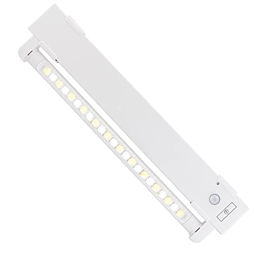 HONWELL Wireless Stick On Lights Bar, Battery Operated Motion Sensor Cabinet Light, Under Counter Light, 3 Working Modes, Utra Thin 46 LED Kitchen Night Light with 360° Flexible Light Tube for Closet