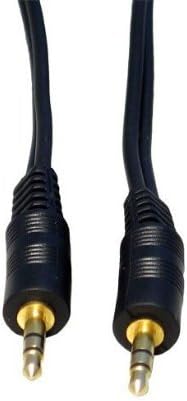 World of Data 3m 3.5mm Jack Cable - Premium Quality - 24k Gold Plated - Audio - Stereo - Male to Male - BLACK coloured