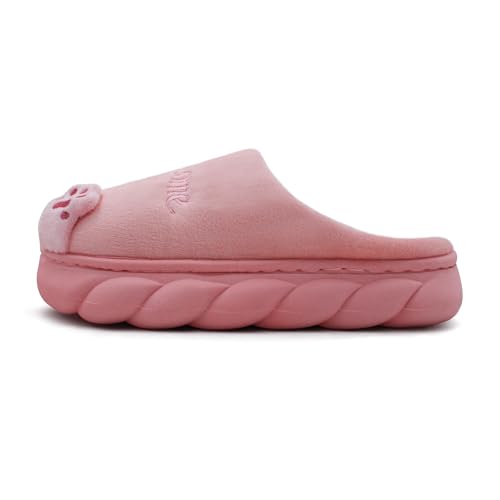 Image of VRITRAZ Unisex Adult Comfort Closed Toe Warm Fur Home Clogs Indoor Slipper for Women