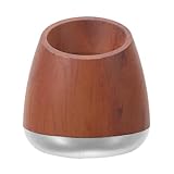 VALICLUD Rasierständer Zweifarbig Großer Durchmesser Holzoptik mit Beschwertem Boden für...