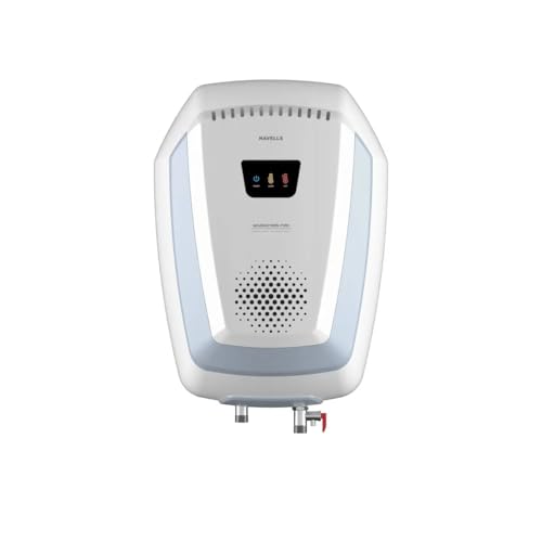 Image of Havells Magnatron Pro 25L Storage Water Heater, 2000W, Digital Display, 75C Max Temperature, White (WHITE /BLUE, 25 Liter)