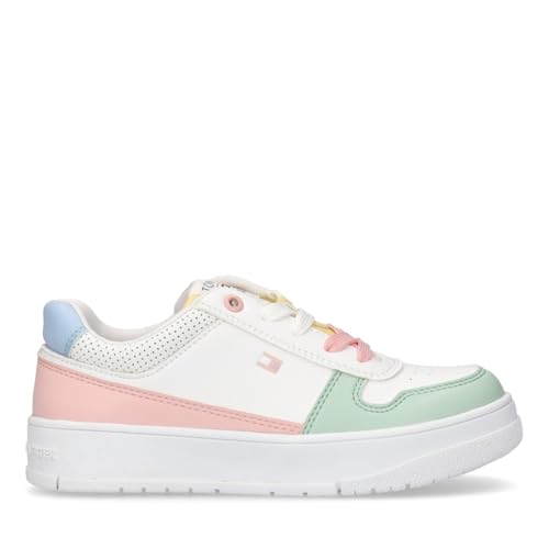 Tommy Hilfiger, Colorblock Low-Top Schnürsneaker mit...