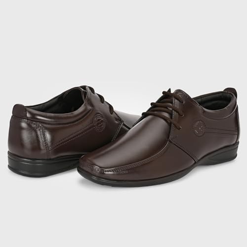 Image of Blue Leather By Centrino mens 4081 Blue Leather Men's Formal Shoes | Genuine Leather Upper with Cushioned Footbed | Sleek & Stylish Design for Office & Formal Wear Lace-up design | Durable Anti-Skid Sole