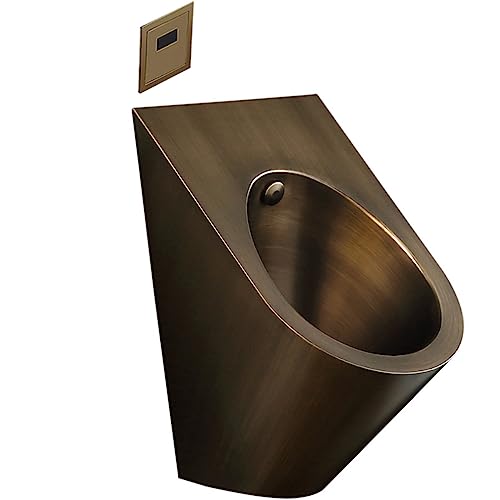 OTQEFTN Men's Flushing Urinal, Commercial 304 Stainless Steel Wall Mounted Washout Urinal, High-Efficiency Public Toilet Sanitary Ware