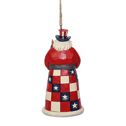 Enesco Jim Shore Heartwood Creek 6001508 American Santa Ornament, Multicolor, 4.5", Multi Color - Image 2