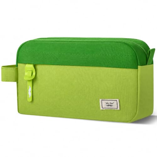 Image of Mr. Pen- High Capacity Pencil Case, Large Pencil Pouch with 3 Compartments and 2 Pockets, Large Pencil Bag with Smooth Zipper, Cute Pencil Case Pouch Organizer, School Supplies for Teens