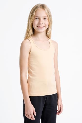Image of Kurve Premium Girls Seamless Supersoft Wide Strap Comfortable Racerback Tank (Made with Love in The USA)