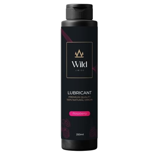 Wild Libido Cold Raspberry Flavored Lubricant Gel Premium Water-Based Personal Lube for Couples Long-Lasting, Vegan, Paraben-Free and Hypoallegenic (250ml)