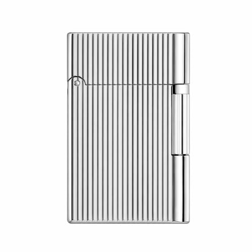 Image of Smoke King Sanji Imperial Silver Lighter Premium Metal Butane Refillable Lighter