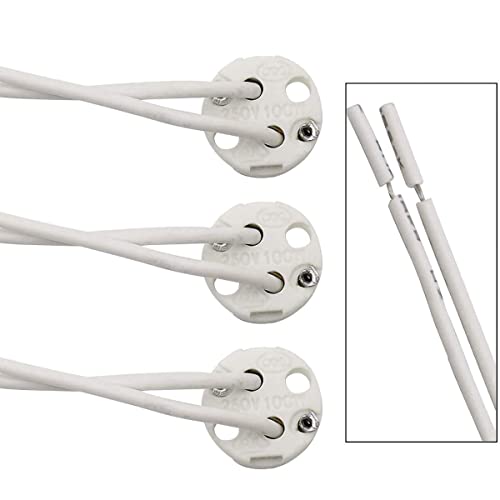 OMIGA 10 Pezzi Portalampada GU5.3 Ceramica