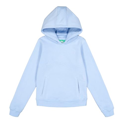 ALPHADVENTURE GO&Win Sudadera con Capucha y Bolsillos Laterales - Rancher Jr Niña - Tallas de 6 a 14 años (Edad, 10 años, Regular, Azul Cielo)