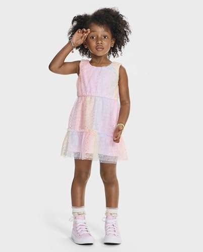 Image of The Children's Place Baby-Girls and Toddler Tiered Dress, Short Sleeve