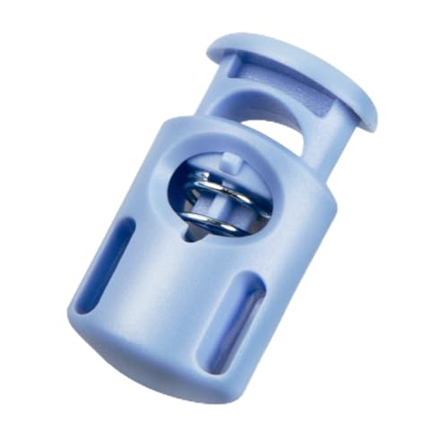 DYZD Plastic Cord Locks End Spring Stop Toggle Stoppers Multi-Colour (10PCS, PowderBlue)