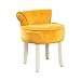 YXYXX con Respaldo Taburete de piano,Continental Cojín acolchado Taburete para Tocador,Robusto elegante Durable/amarillo / 45×57cm