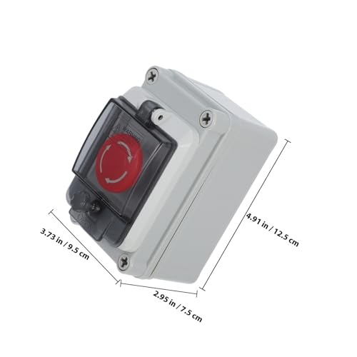 Caja de emergencia exterior de plástico resistente con perilla 2