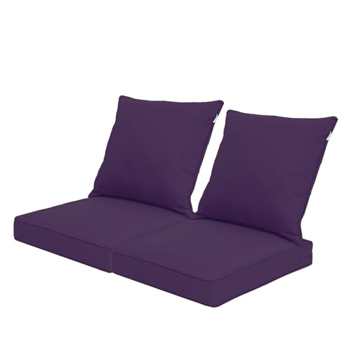 Image of QILLOWAY Outdoor Chair Patio Repalcement Cushions,2counts,Purple