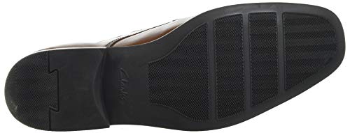 Clarks Mens Tilden Plain Oxford, Dark Tan Lea, 9.5 UK Wide - Image 5