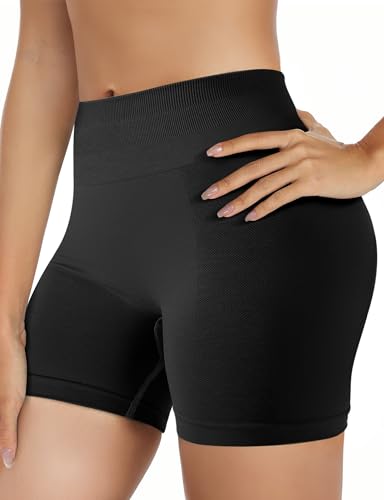 Buauty Women's High Waisted Gym Shorts - 3.6'' Scrunch Booty Shorts Butt Lifting Athletic Workout Shorts2