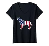 Photo Gallery donna labrador retriever dog lovers american flag 4th of july maglietta con collo a v Photo Gallery donna labrador retriever dog lovers american flag 4th of july maglietta con collo a v