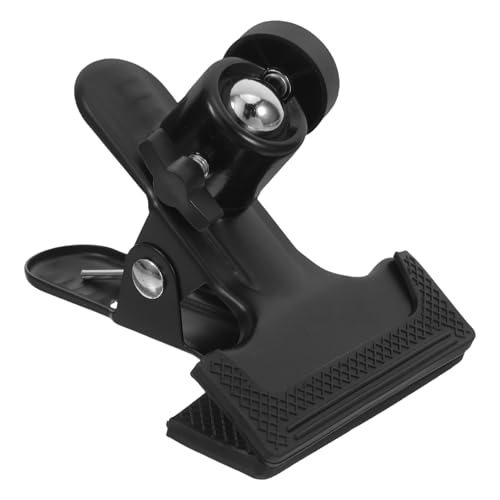 SMASOLO Abrazadera para Trípode Cámara con Rótula Giratoria 360° y Tornillo 1/4 Clip Metálico de Alta Resistencia para Estudio y Fotografía Profesional Soporte Ajustable para Montaje