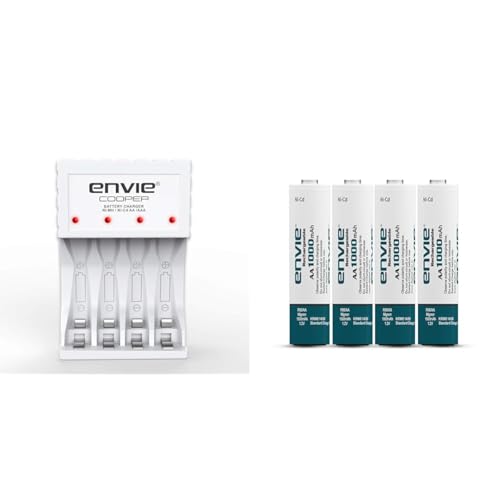 Image of ENVIE (ECR-20 MC) Infinite Cooper Rechargeable Battery Charger for AA & AAA Ni-MH /Ni-CD Batteries w