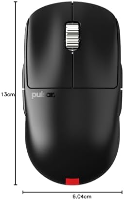 Pulsar X2A Medium ES Competitive Wireless Gaming Mouse, Lightweight 2.3oz (65g), Ambidextrous, Optical Switch, 2.4 Ghz,4K Dongle Included,26k DPI,PAW3395 Sensor OLED Display, Black — view 7