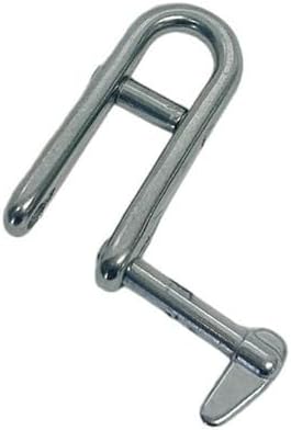 1/4" Marine Halyard Shackle Captive Pin Cross Bar 750 Lb WLL,Stainless Steel 4Pc