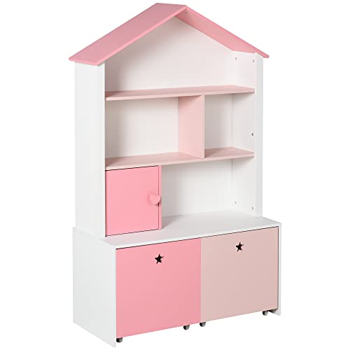 Librerias Blancas con Puertas y Cajones Marca HOMCOM