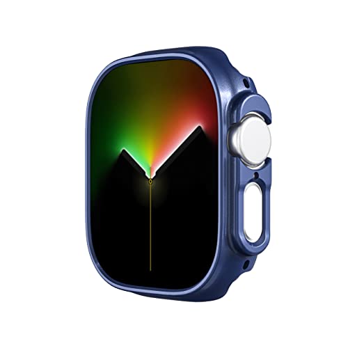 Coque Apple Watch 45mm antichoc PC rigide bumper léger bleu nuit