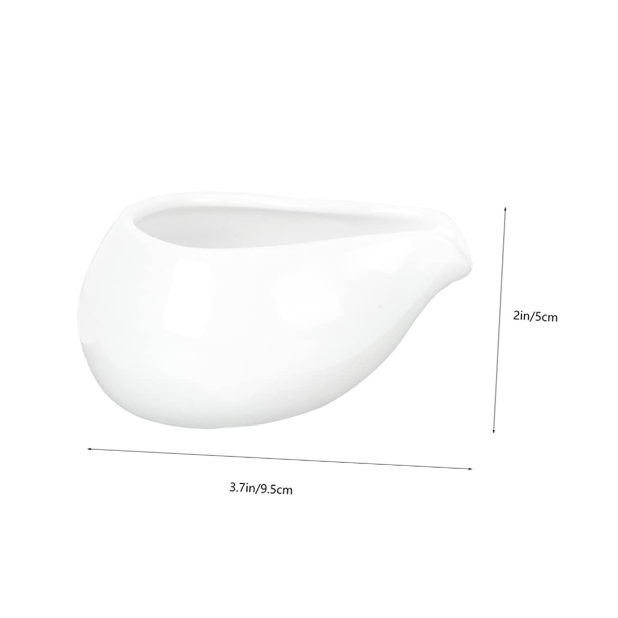 Cabilock 2pcs Ceramic Milk Cup Porcelain Creamer Pitcher Small Creamer Coffee Creamer Milk Creamer Jug Honey Container Coffee Syrup Pitchers Tea Creamer Pitcher Sauce Bowl Ceramics