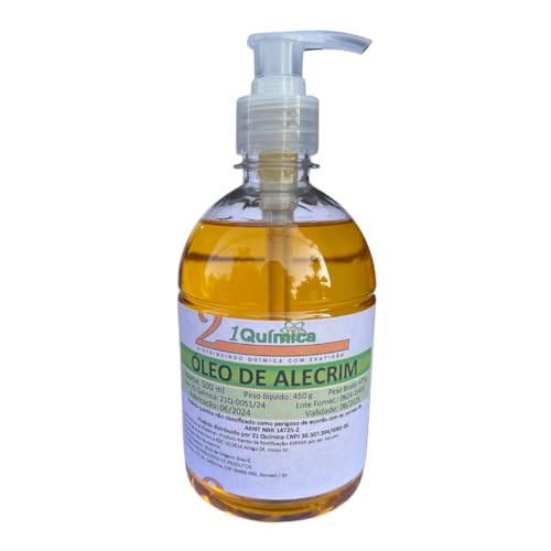 Óleo de Alecrim 500ml para Crescimento Capilar – Tratamento Natural 100% Puro
