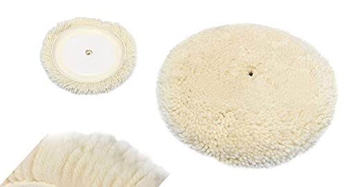 Image of DIY Crafts 9x, Wool Polishing Waxing Buffing Pads, 18x Mini Buffing Polish Detail Polisher Pads On Rotary Tools,Cordless Drill, Polisher Tool for Tight Area (9x, Wool Polishing Waxing Buffing Pads)