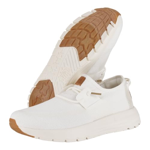 Image of HEYDUDE Men's Sirocco Neutrals Slip On Sneaker | Breathable Knit Upper