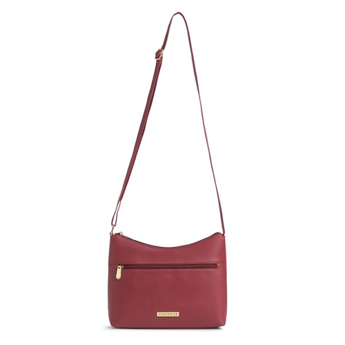 Image of Caprese Ash Medium Sling Bag for Women with Adjustable Strap for Comfortable Wear | Zipper Closure | Versatile Handbag With Back Zip for Everyday Use, Travel, and Special Occasions