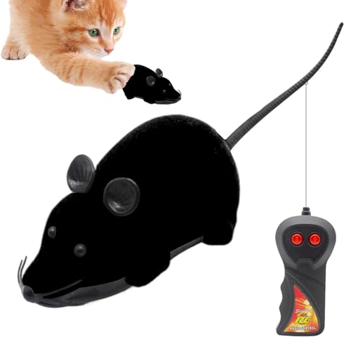 Generico Giocattolo per Gatti Topo Telecomandato - Topi Telecomandati a Sciame,Accessorio Scherzoso Interattivo per Allenamento Quotidiano Viaggio Casa Soggiorno Esterno