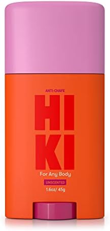 HIKI Anti Chafing Stick Balm for ALL Bodies. Friction Defense for Thighs, Butt, Under Boob, Feet, etc. No Residue, Quick drying, Non-greasy Easy Glide Chafing Cream. All Natural, Plant-based and Cruelty Free.