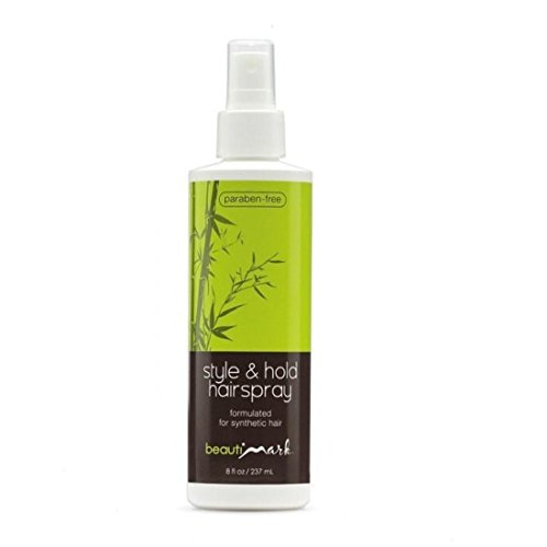 Style & Hold Hairspray by BeautiMark - Formulated for Synthetic Hair Wigs Extensions Hairpieces