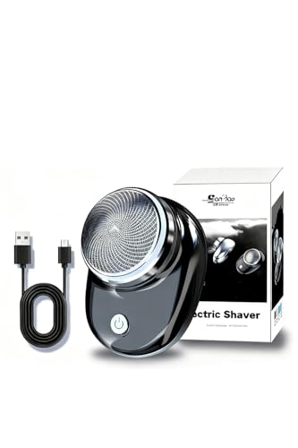 シェーバー メンズ 小型 ひげそり 電動シェーバー 深剃り 電気シェーバー 髭剃り 乾湿両用 IPX7防水仕様 ひげ剃り 電動 フェイスシェーバー 男性用 Type-C急速充電 軽量 持ち運び便利 長持ち 出張・旅行・車内使用のサムネイル