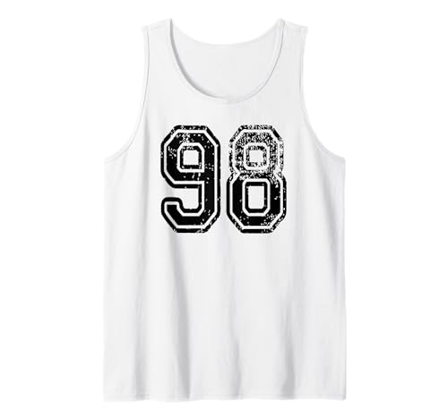 Numero 98 Squadra Sportiva Grungy Canotta