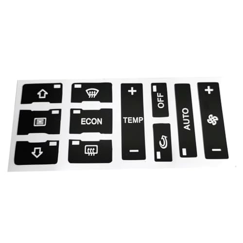 Autocollant bouton climatisation A3 8L A2 - Kit de réparation pour commande de chauffage intérieur