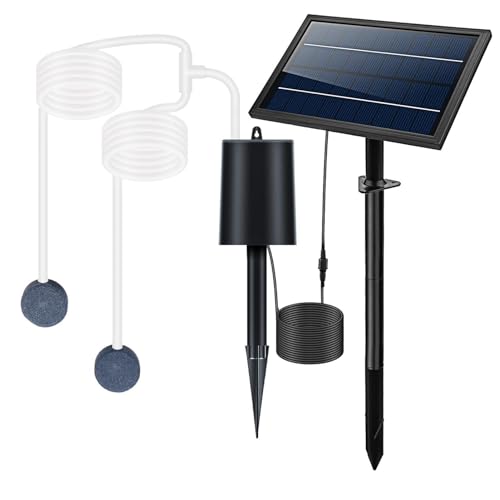 Aireador solar para estanque de 6W con 3 modos de flujo ajustable 2
