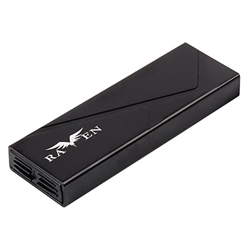 SilverStone Technology Raven RVS03 10Gbps SuperSpeed USB-C 3.2 Gen2 to NVMe/SATA M.2 SSD Enclosure, SST-RVS03