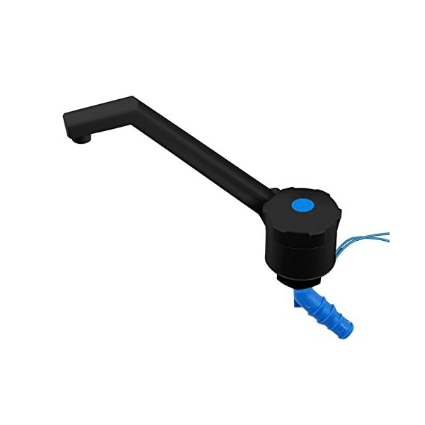 Unbekannt 12v Wasserhahn für Wohnmobil, Wohnwagen - ABS Kunststoff, Bauhöhe: 135 mm, 90 g, schwarz