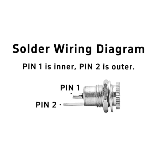 6 Conectores de Panel Pson DC-099 5.5mm x 2.5mm Hembra miniatura 4