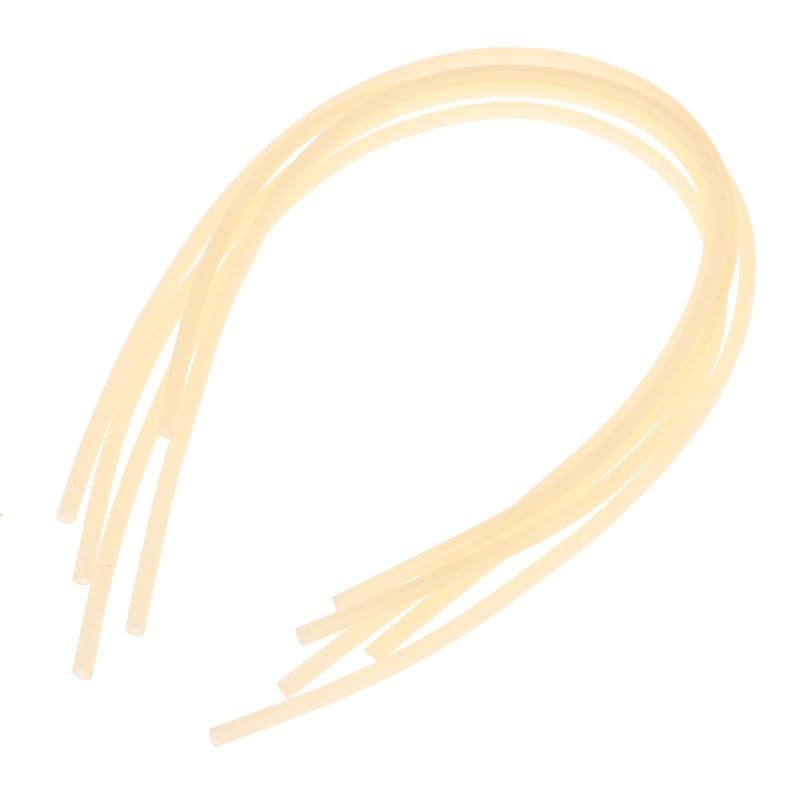 flexiable rubber 5pcs Elastic Beige Tube Bicycle Tire Valve Core Hose Bike Small Rubber Band Valve Core Hose drain elastic