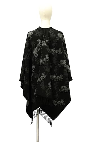 Coach REVERSIBLE SIGNATURE HORSE AND CARRIAGE RUANA4