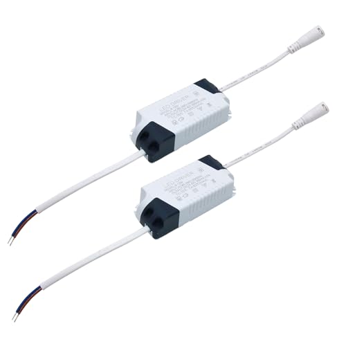 8~12W LED Driver, Constant Current 300mA AC 85~265V Output 24~48V DC Female Connector External Power Supply Rectifier Transformer for LED Ceiling Light