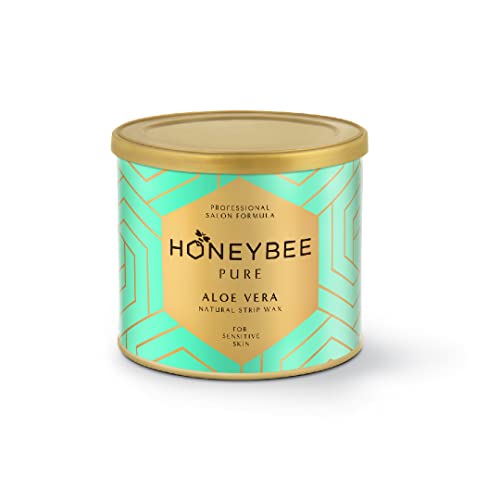 Image of HoneyBee Pure Aloe Vera Wax For Women Hair Removal|Painless Aloevera Wax For Quick Hair Removal|Suitable For All Skin Types|Removes Tan, Dead Skin From Arms, Legs, Underarms, Bikini - Pack Of 1 (600G)