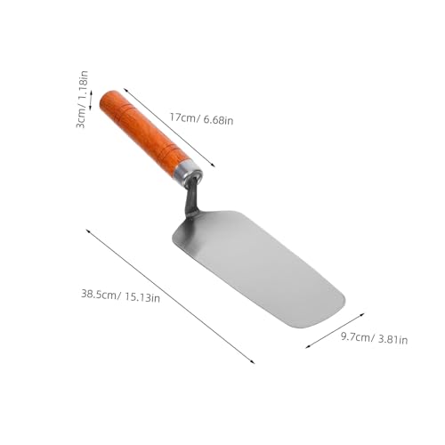 Truelle de maçonnerie inox pour lissage de béton et jointoiement précis de carrelage - 3